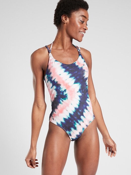 Athleta Tie Dye Keyhole One Piece. 1