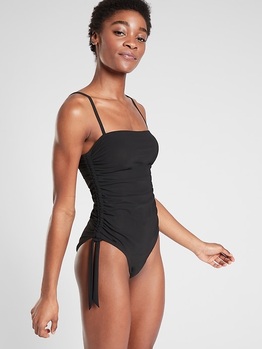 View large product image 1 of 3. Shirred One Piece