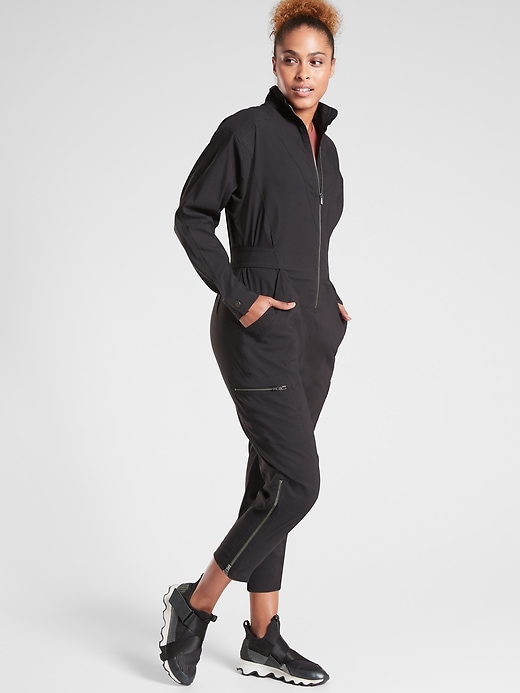 1 of 8 showing, with the color Black of product Lenox Jumpsuit