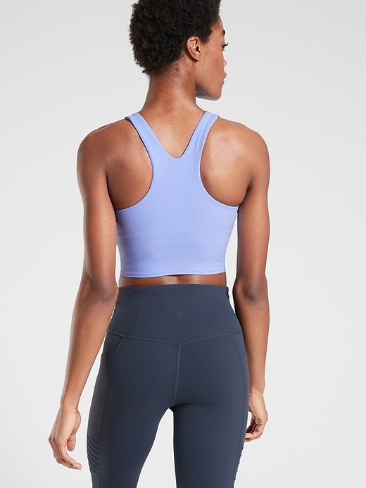 2 of 8 showing, with the color Victorian Periwinkle of product Conscious Crop Bra A-C