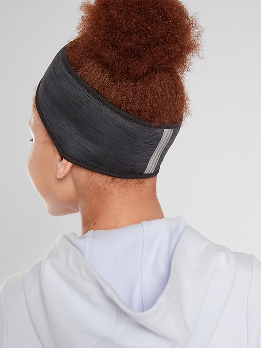 1 of 8 showing, with the color Black of product Athleta Girl Fleece Headband