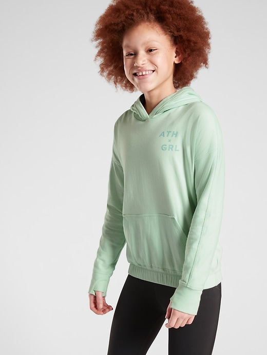 1 of 8 showing, with the color Mint Sorbet of product Athleta Girl Beachy Hoodie