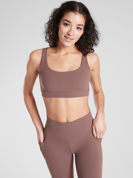 2 of 8 showing, with the color Mineral Brown of product Exhale Bra A-C