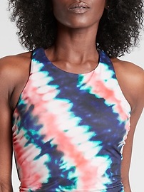 View large product image 3 of 3. Tie Dye High Neck Tankini