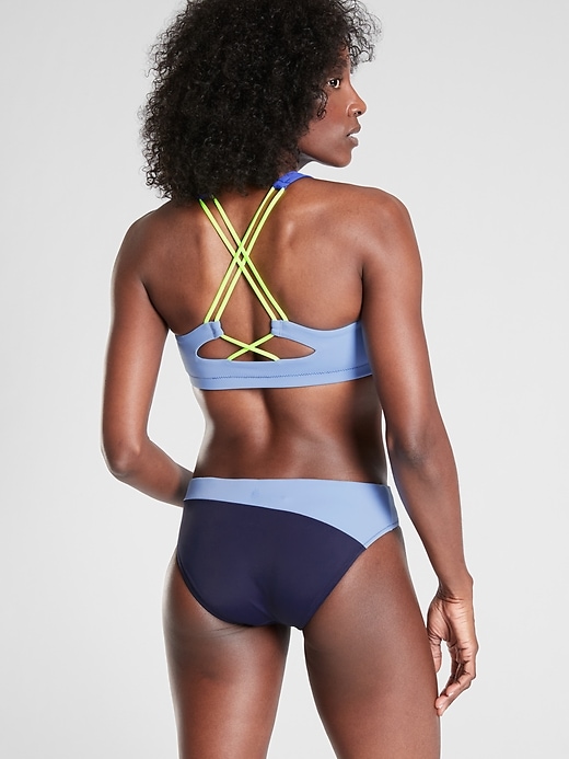 View large product image 2 of 3. Freestyle Colorblock High Neck Bikini Top