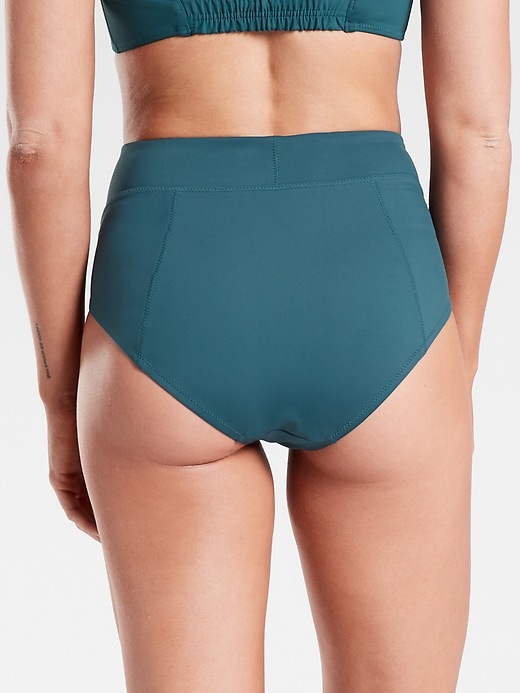 2 of 8 showing, with the color Oceanic Teal of product Sculpted High Waist Bottom