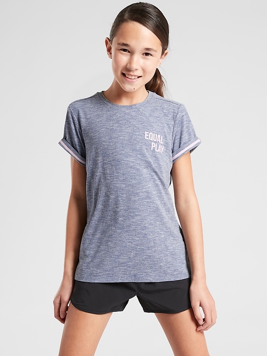 Image number 1 showing, Athleta Girl Equal Play Tee