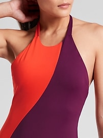 View large product image 3 of 3. Asym Colorblock One Piece