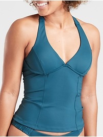 View large product image 3 of 3. Sculpted Halter Tankini