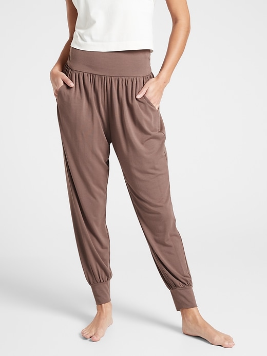 ATHLETA Brooklyn Ankle Pant in Mineral Brown High Rise Size 0 casual comfort