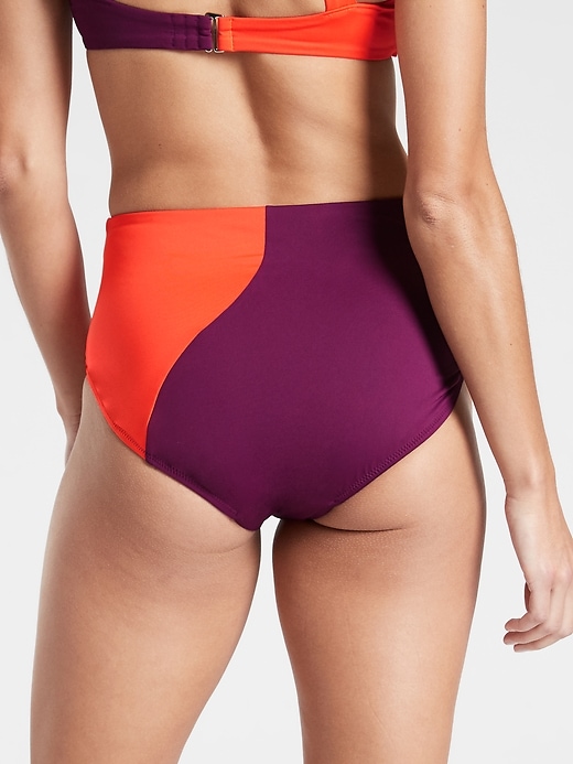 Image number 2 showing, Asym Colorblock High Waist Bottom