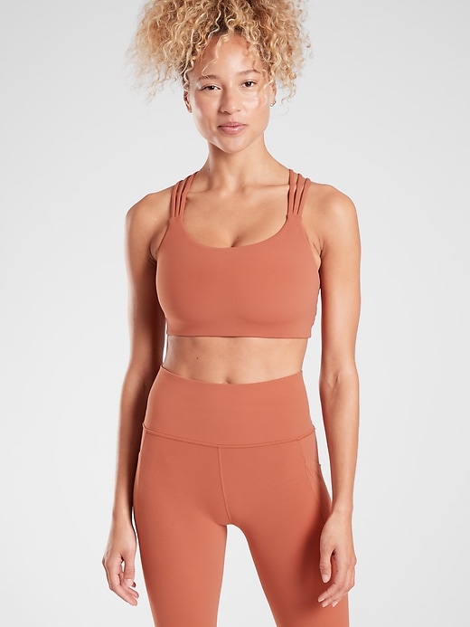 1 of 8 showing, with the color Etruscan Red of product Hyper Focused Bra D-DD
