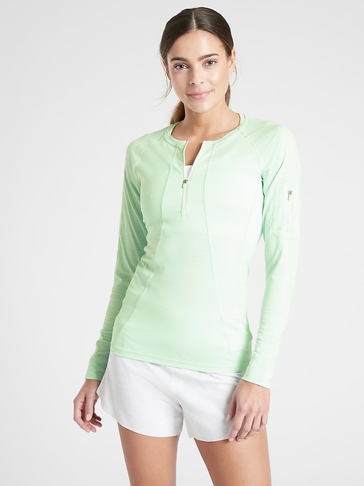 1 of 8 showing, with the color Mint Sorbet of product Pacifica Top