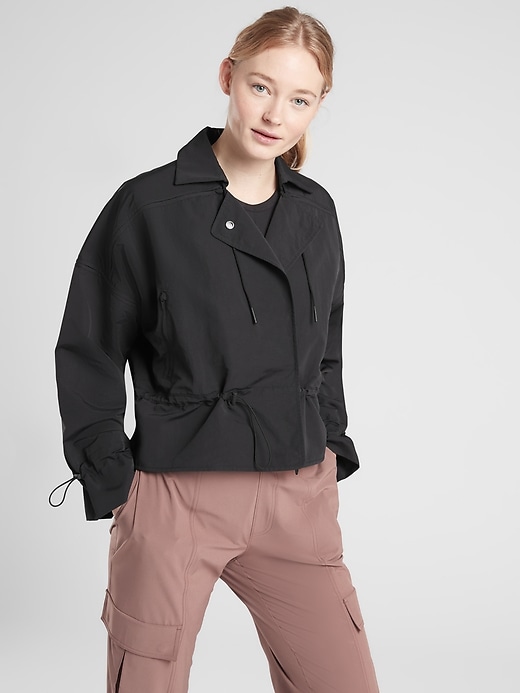 1 of 8 showing, with the color Black of product Acadia Jacket