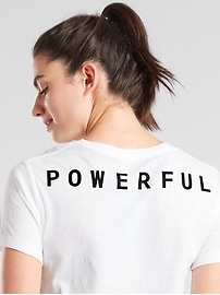 View large product image 3 of 3. Daily Crop Tee Powerful Graphic