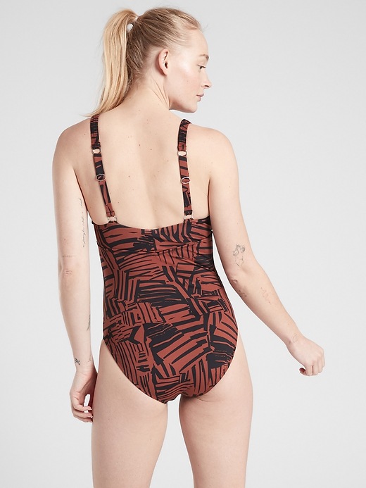 2 of 8 showing, with the color Red Clay of product Sculpted Sienna One Piece
