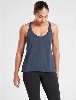 Athleta NWT Women's Solace Support Top Size Small Color Agate Purple/ Supernova