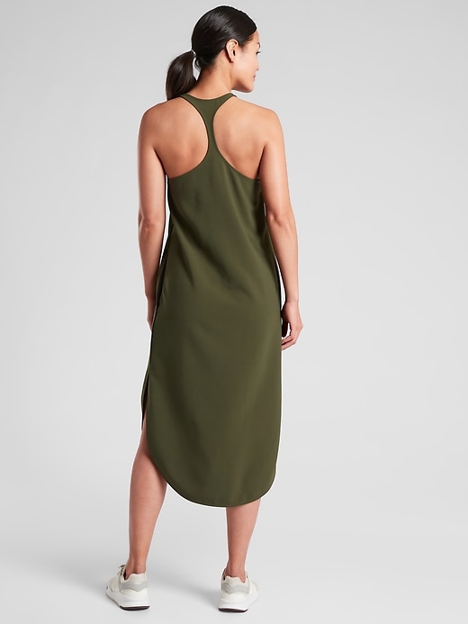 1 of 8 showing, with the color Tuscan Olive of product Illuminate Dress