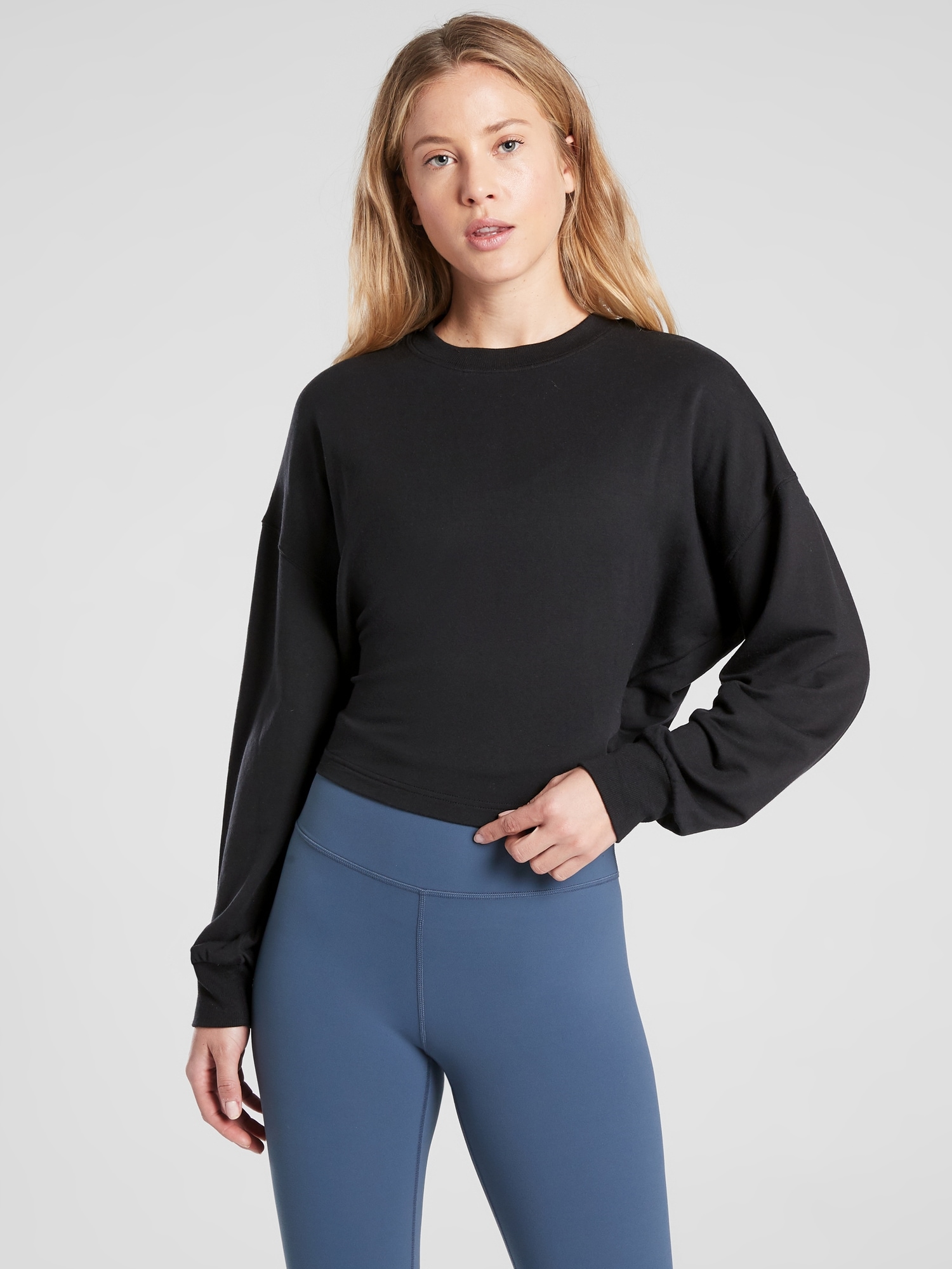 Athleta yoga outlet tie back sweatshirt