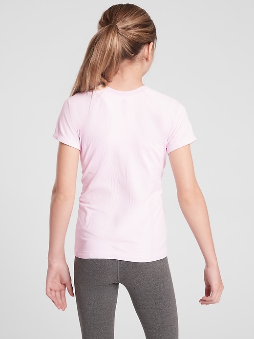 2 of 8 showing, with the color Delicate Pink of product Athleta Girl Power Up Tee