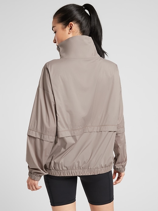 2 of 8 showing, with the color Mortar Mushroom of product Run With It Half Zip Pullover