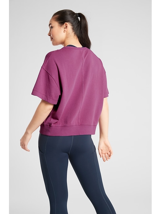2 of 8 showing, with the color Magnolia Purple of product Modern Sundown Sweatshirt Tee