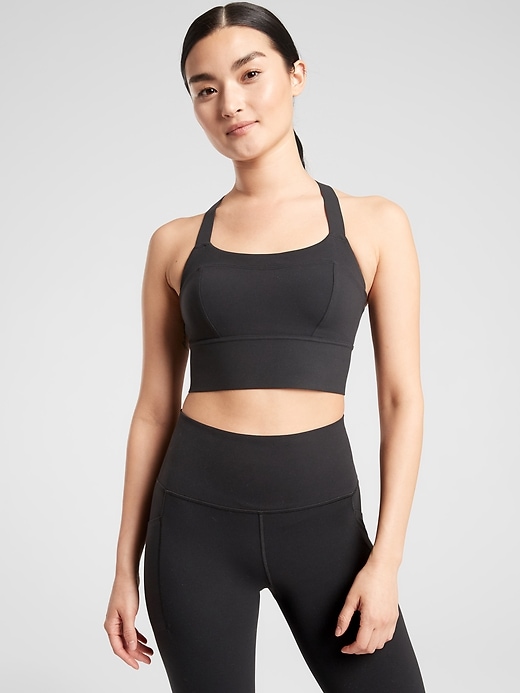 1 of 8 showing, with the color Black of product Formation Longline Bra A-C