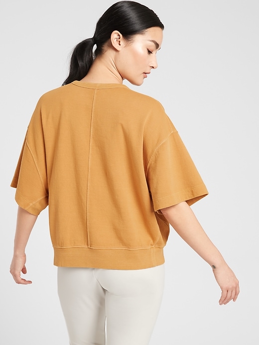 2 of 8 showing, with the color Tuscan Gold of product Modern Sundown Sweatshirt Tee
