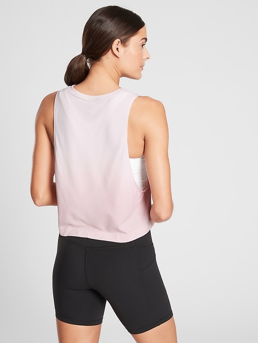 2 of 8 showing, with the color Veil Grey of product Mineral Wash Crop Tank Ombre