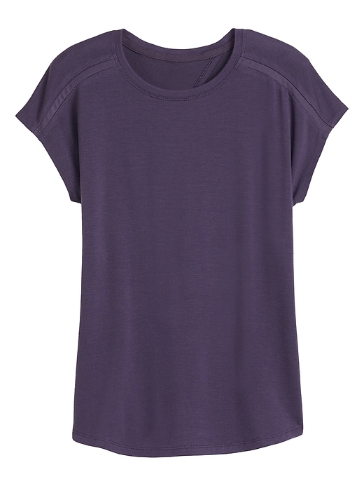 1 of 8 showing, with the color Mythical Purple of product Athleta Girl Summertime Tee