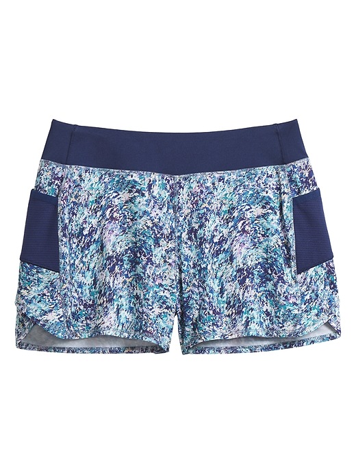 View large product image 1 of 2. Athleta Girl Printed Record Breaker 3&#34 Short