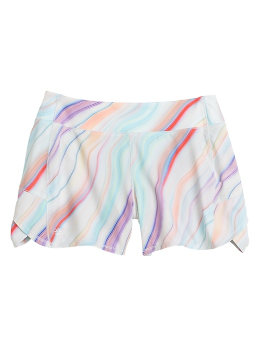 View large product image 2 of 2. Athleta Girl Printed Record Breaker 3&#34 Short