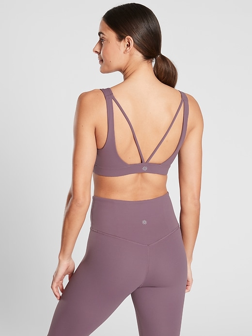 1 of 8 showing, with the color Volcanic Violet of product Exhale Bra D-DD+