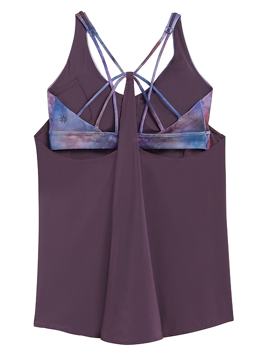 2 of 8 showing, with the color Agate Purple/ Supernova of product Solace Support Top