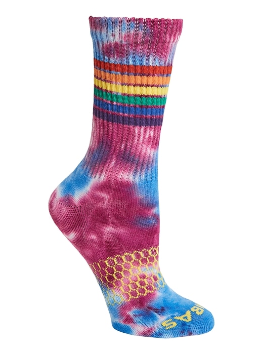 View large product image 1 of 1. Rainbow Stripe Calf Sock by Bombas&#174