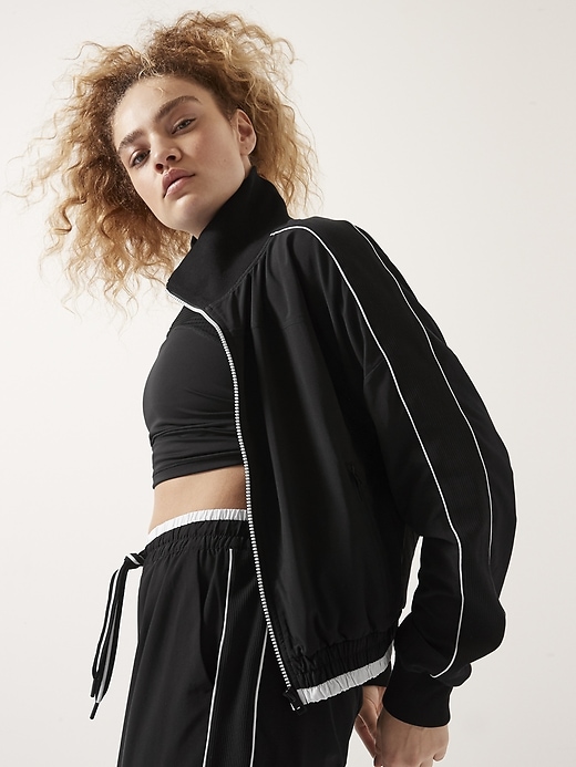 1 of 8 showing, with the color Black of product Brooklyn Track Bomber