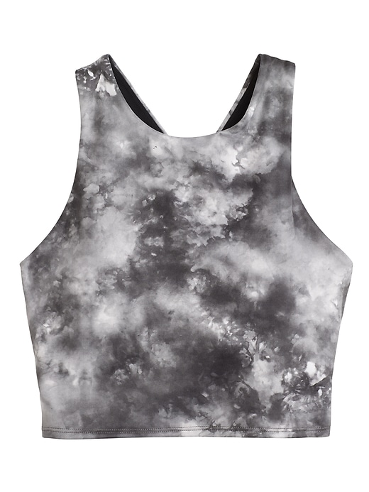2 of 8 showing, with the color Black Tie Dye of product Conscious Crop Bra A-C