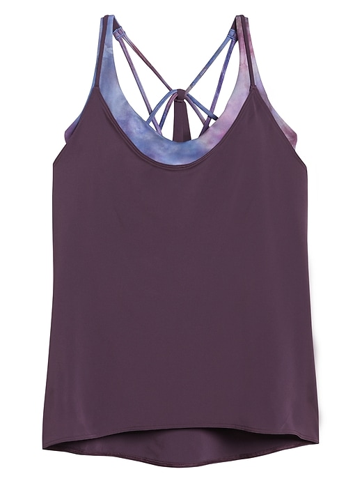 1 of 8 showing, with the color Agate Purple/ Supernova of product Solace Support Top