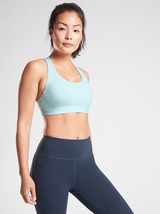 1 of 8 showing, with the color Oasis Blue of product Ultimate Bra D-DD+