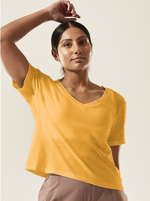 athleta daily crop tee