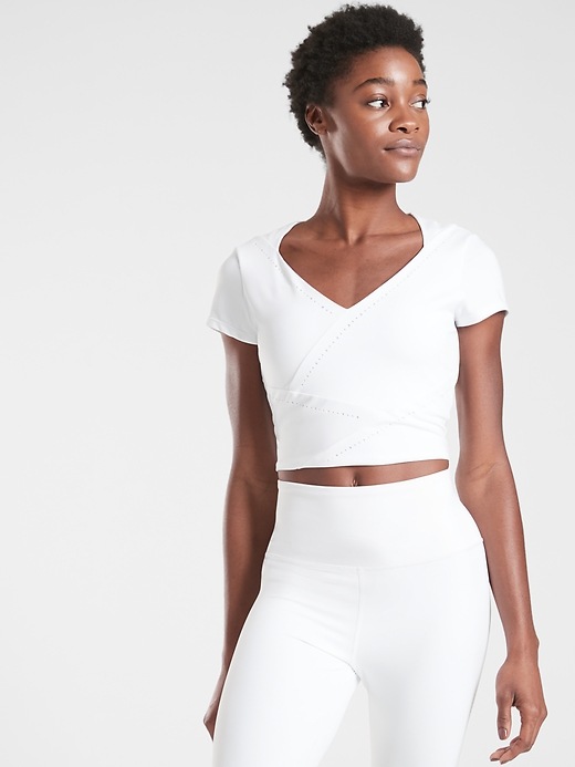 1 of 8 showing, with the color Bright White of product It's A Wrap Tee