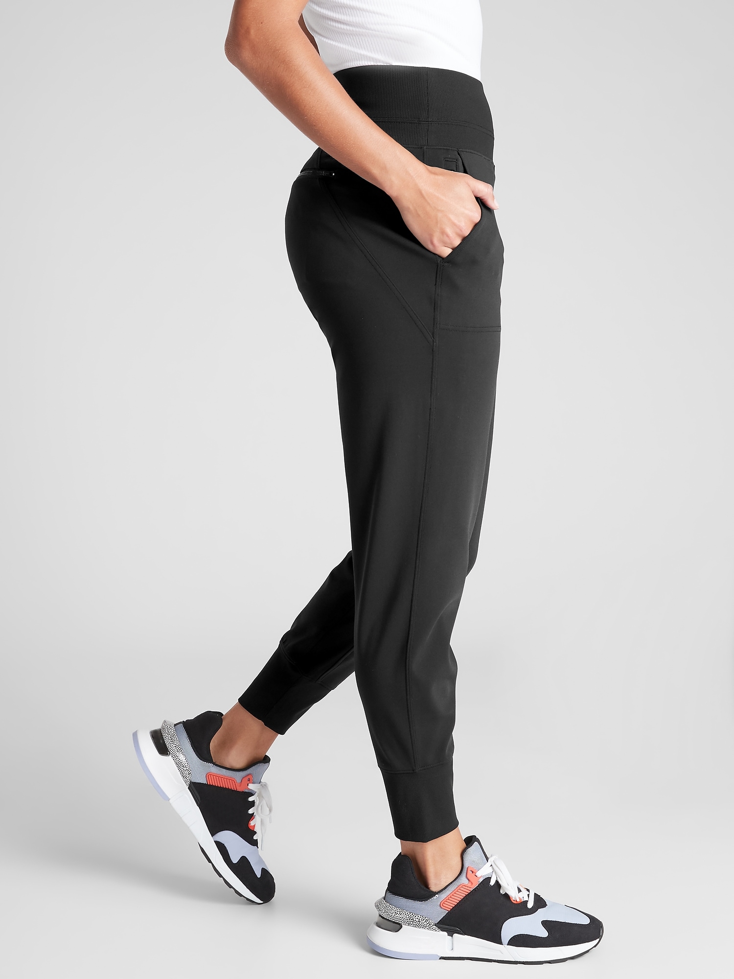 athleta venice velvet stripe jogger