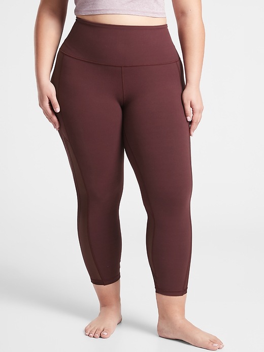 1 of 8 showing, with the color Spiced Cabernet of product Shakti Mesh 7/8 Tight