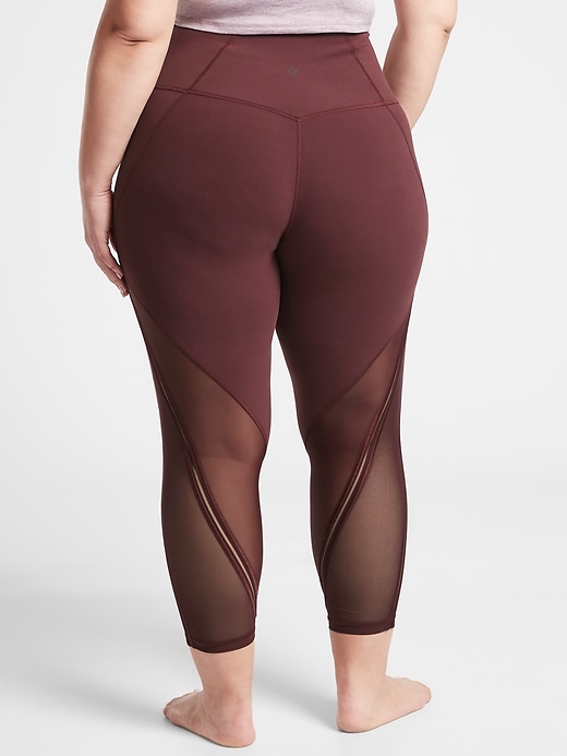 2 of 8 showing, with the color Spiced Cabernet of product Shakti Mesh 7/8 Tight