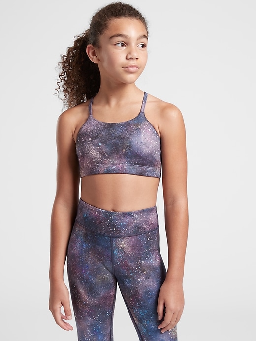 2 of 8 showing, with the color Stellar of product Athleta Girl Printed Got Your Back Bra