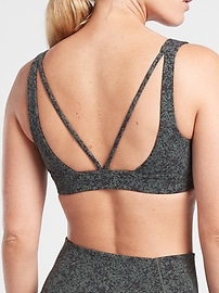 View large product image 3 of 3. Exhale Moonflower Jacquard Bra A&#45C