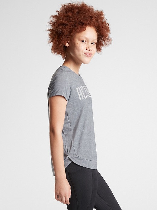 Image number 3 showing, Athleta Girl Active&#45ist Tee