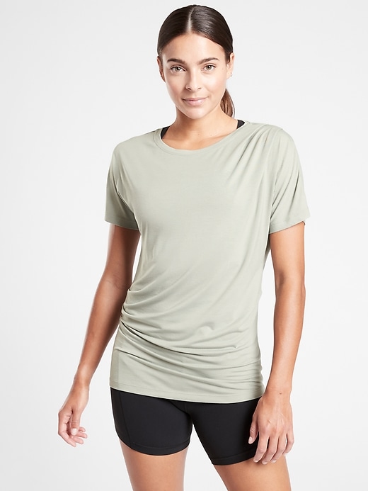 Image number 1 showing, Essence Pleated Tee