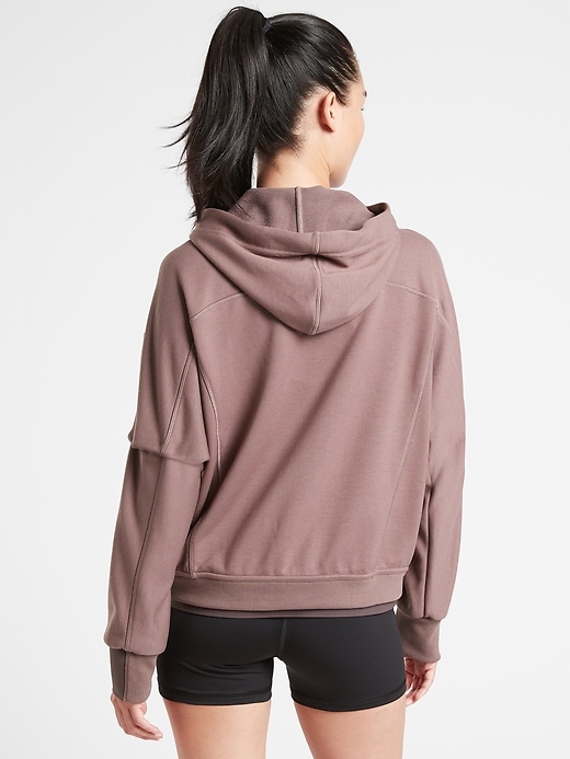 2 of 8 showing, with the color Smoked Almond Brown of product Recover Hoodie