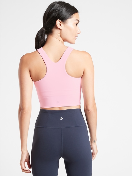 2 of 8 showing, with the color Petit Four Pink of product Conscious Crop Bra A-C